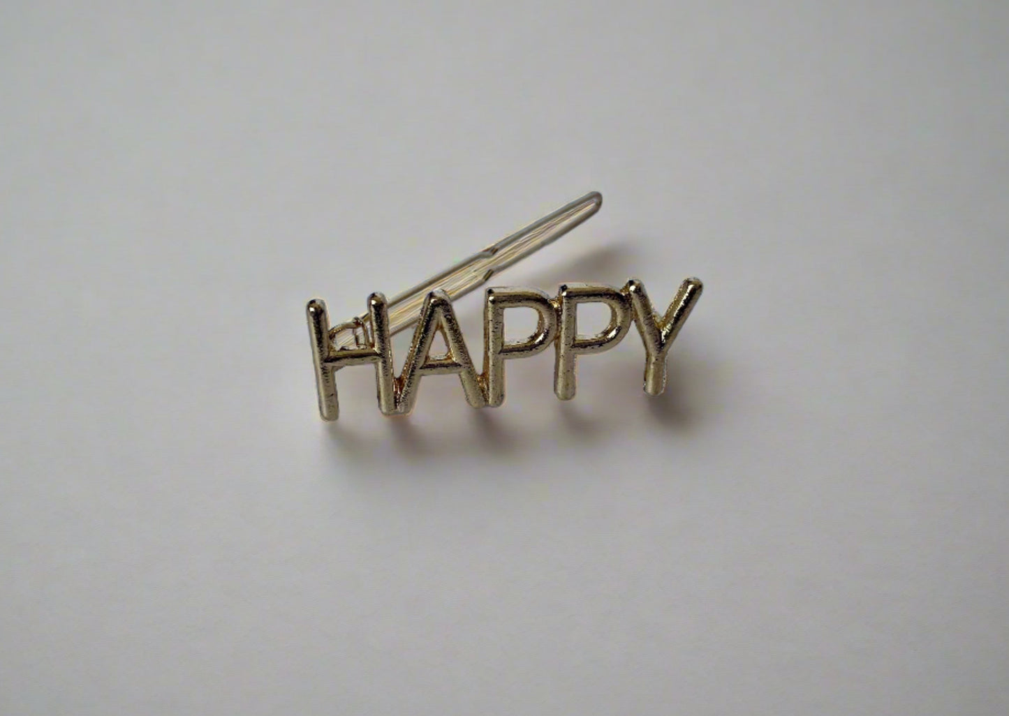 HAPPY Gold Hair Pin