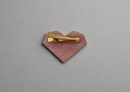 Pink Heart Hair Clip